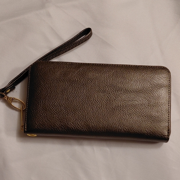 Handbags - Zip Around Clutch Wallet with a detachable wristlet